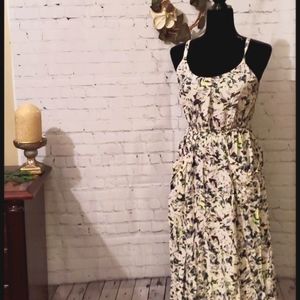 Cabi Floral maxi dress XS